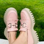 Espadrile piele naturala Olivia roz