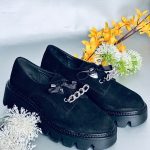 Pantofi piele naturala Erika chain