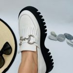 Espadrile piele naturala Olivia alb