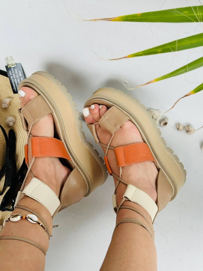 Sandale piele naturala Louanna color - imagine 2