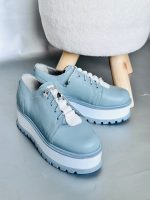 Pantofi piele naturala Elisabetha blue - imagine 4