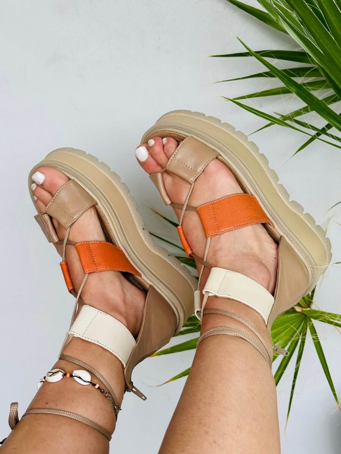 Sandale piele naturala Louanna color - imagine 4