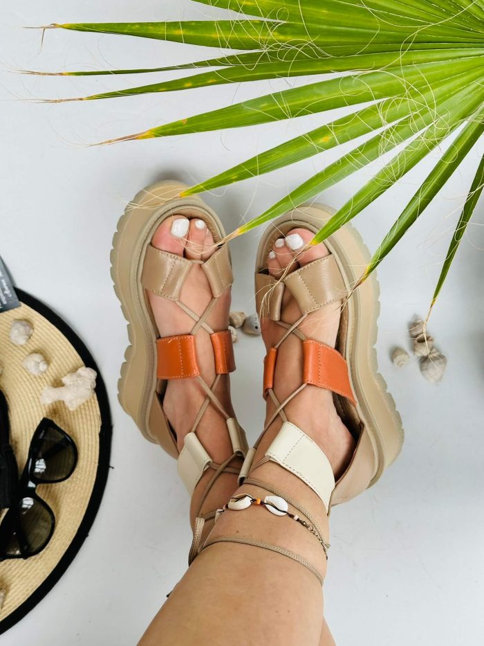 Sandale piele naturala Louanna color - imagine 3