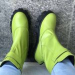 Ghete piele naturala Afterwalk Lime
