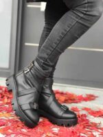 Ghete piele naturala Collye - imagine 2