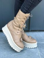 Ghete piele naturala Gana Caffe - imagine 2