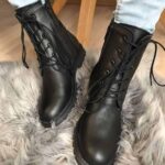 Ghete piele naturala Grand Black