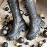 Ghete piele naturala Mondyal Croco