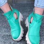 Ghete piele naturala Tyna Green