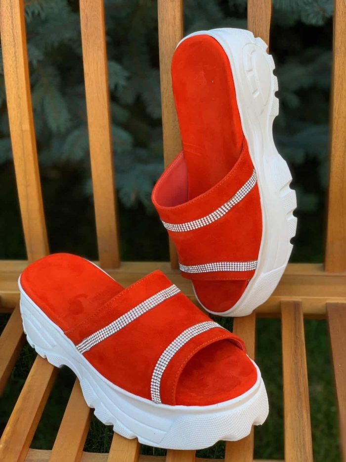 Saboti piele naturala Crisalia - imagine 3