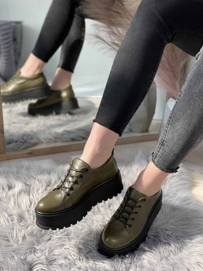 Pantofi piele naturala Warzone - imagine 3
