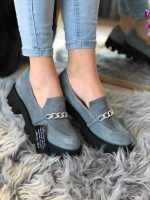 Pantofi piele naturala Kobi Green