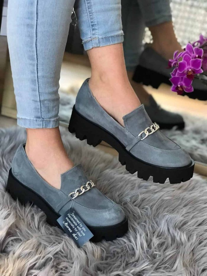 Pantofi piele naturala Kobi Green - imagine 3