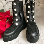 Ghete piele naturala Roana Black