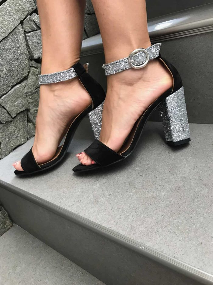 Sandale cu toc piele naturala Alaska - imagine 5