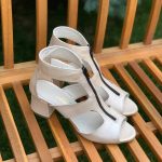 Sandale cu toc piele naturala Sindy