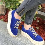 Pantofi piele naturala Ritta Blue