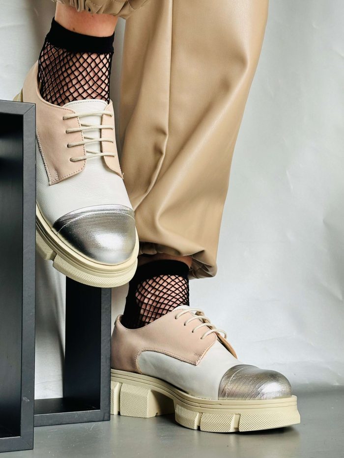 Pantofi piele naturala Eliza spring - imagine 2