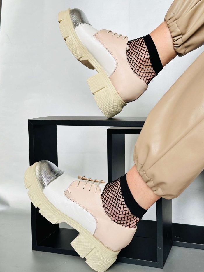 Pantofi piele naturala Eliza spring - imagine 3