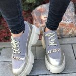 Pantofi piele naturala Amaris Gold