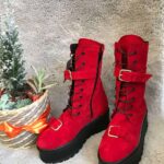 Ghete piele naturala Quality Red