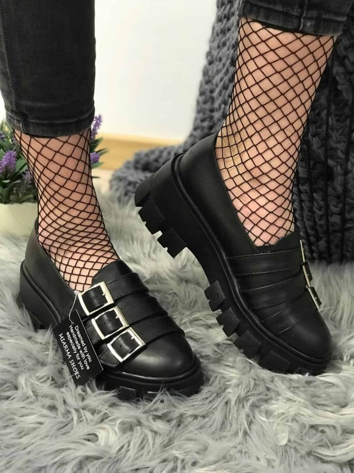 Pantofi piele naturala Amnesia - imagine 3