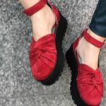 Sandale piele naturala Rada Red