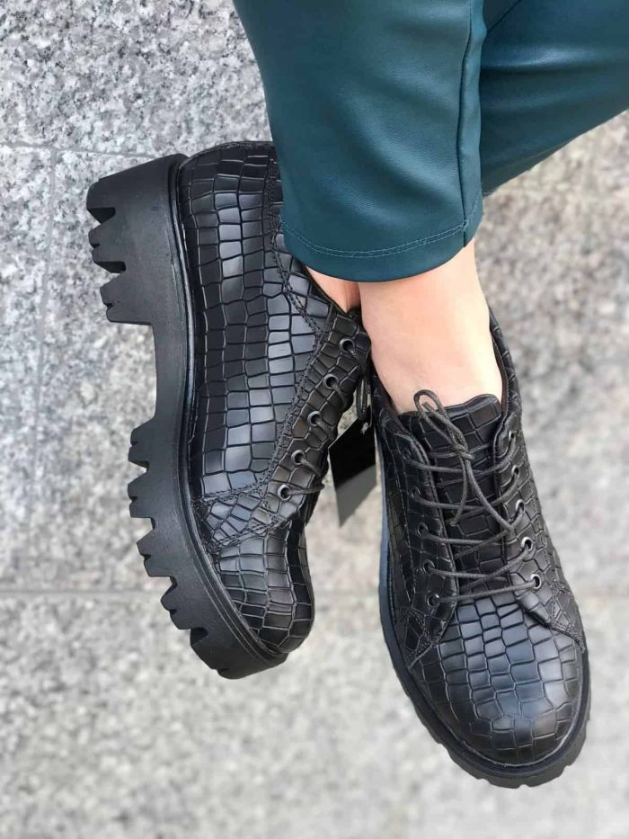 Pantofi piele naturala Devins - imagine 2