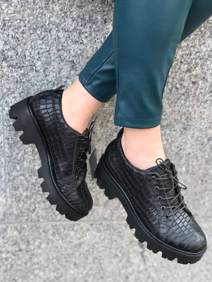 Pantofi piele naturala Devins - imagine 3