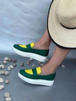 Balerini piele naturala Sora Green