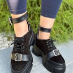 Pantofi piele naturala Leona