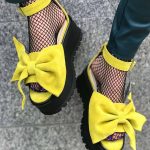 Sandale piele naturala Josslyne Yellow