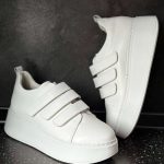 Pantofi piele naturala  Glory white