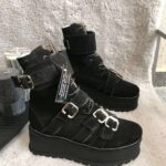 Ghete piele naturala Superb Black