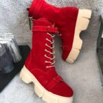 Ghete piele naturala Qualitt Red