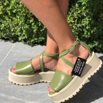 Sandale piele naturala Izabela Green