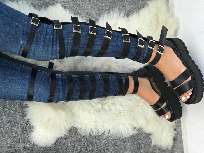 Sandale piele naturala Faraon - imagine 4