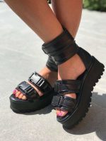 Sandale piele naturala Tech - imagine 2