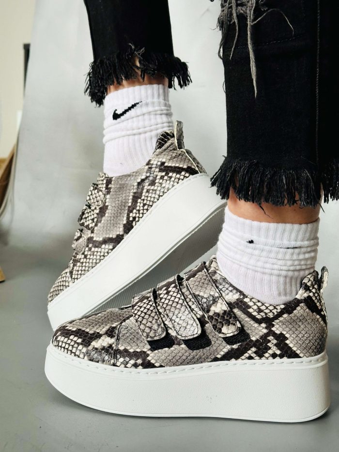 Pantofi piele naturala Glory snake - imagine 3