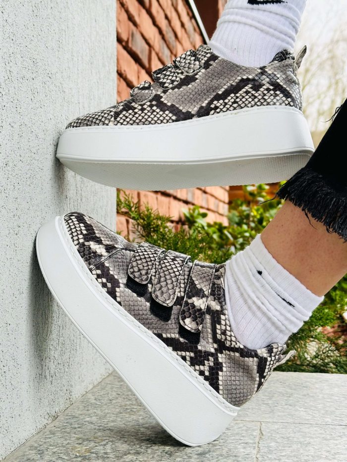 Pantofi piele naturala Glory snake - imagine 4