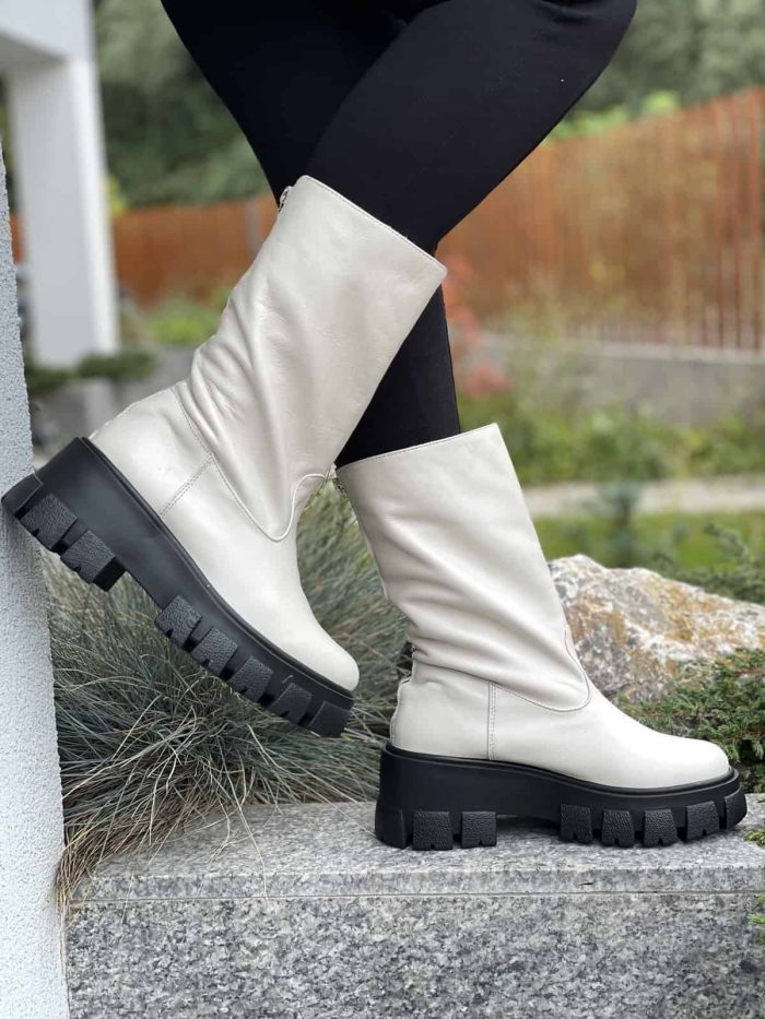 Ghete piele naturala Novara - imagine 2