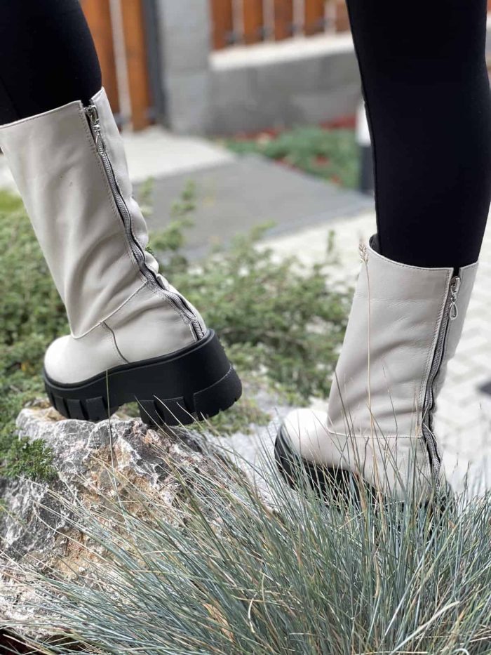 Ghete piele naturala Novara - imagine 3