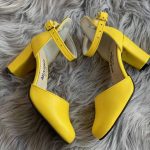 Sandale cu toc piele naturala Mara