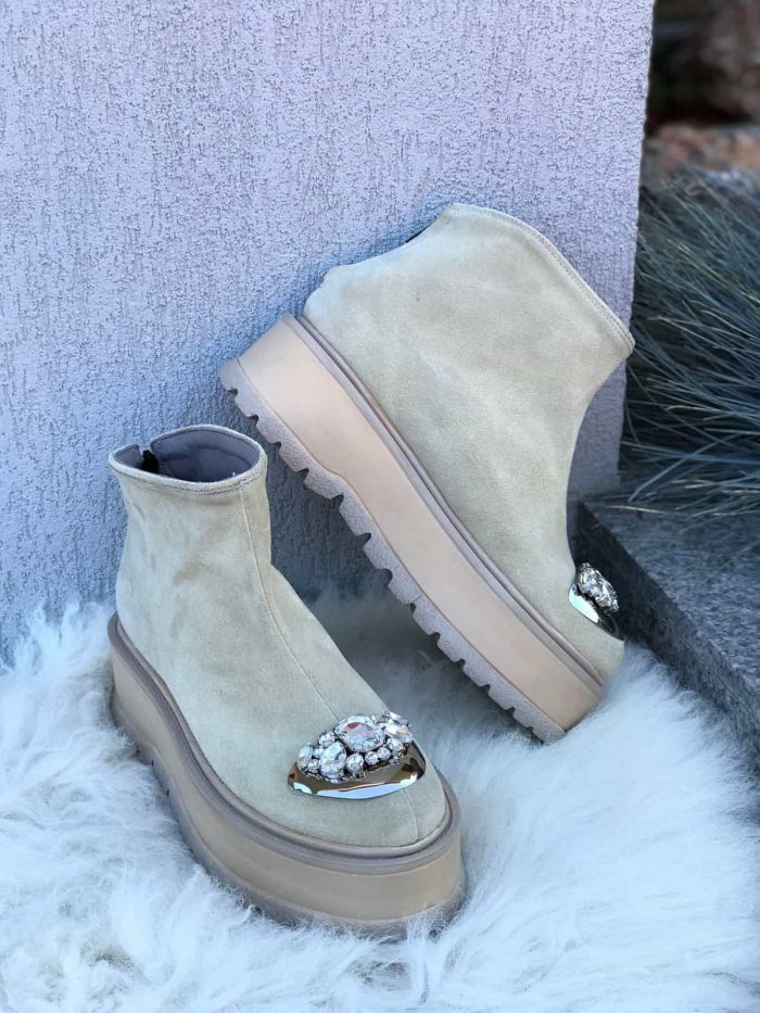 Ghete piele naturala Western - imagine 6