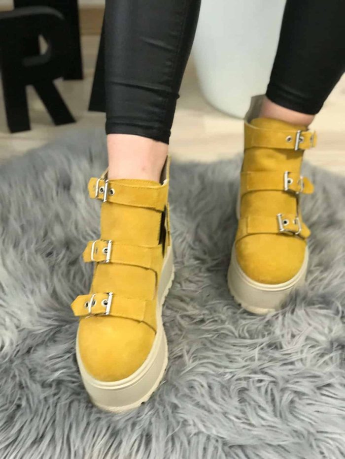 Ghete vara piele naturala Lumesia - imagine 4