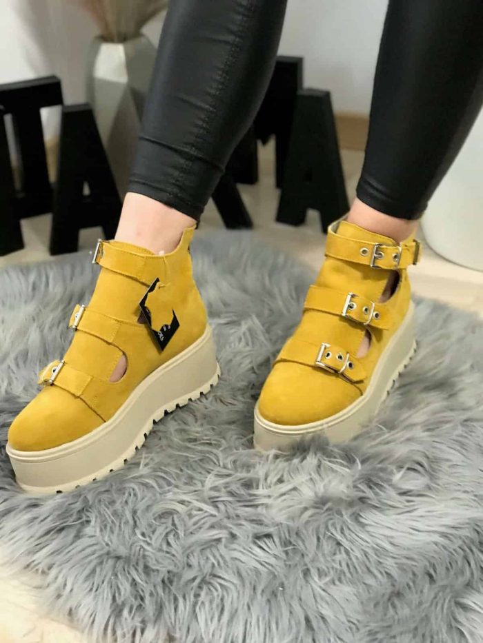 Ghete vara piele naturala Lumesia - imagine 5