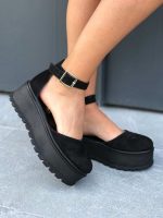 Sandale piele naturala Albena Black - imagine 2