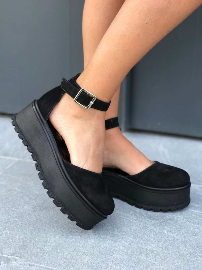 Sandale piele naturala Albena Black - imagine 2