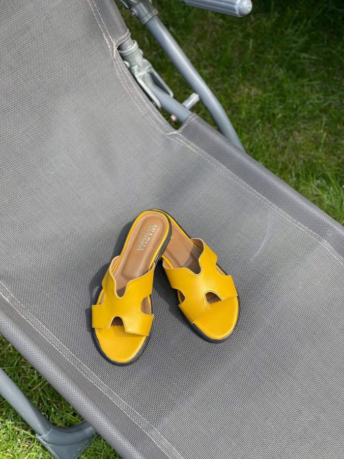 Saboti piele naturala Leily - imagine 2