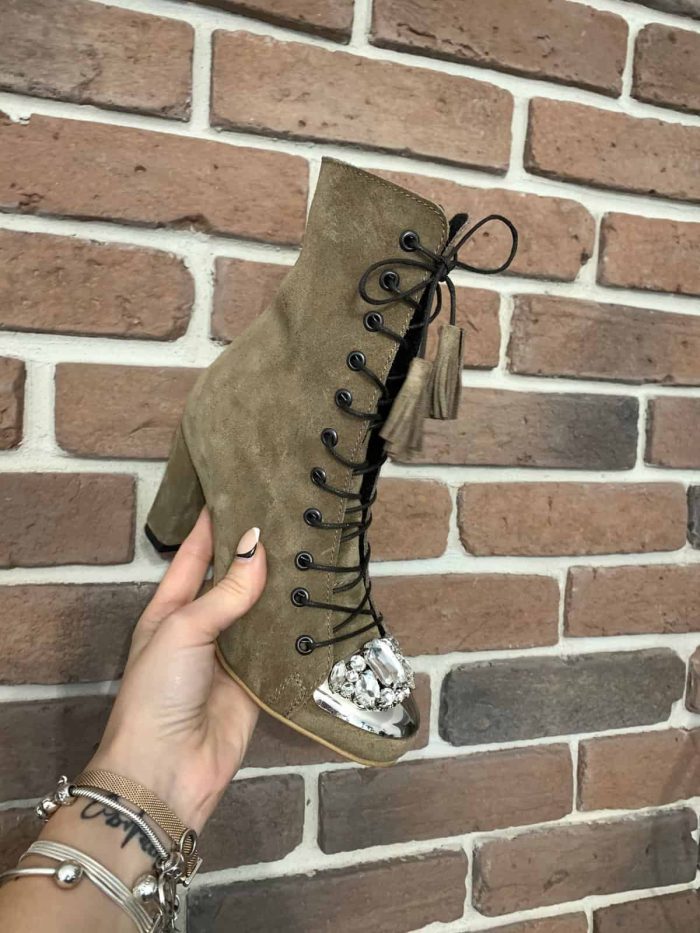 Botine piele naturala Goldie - imagine 4